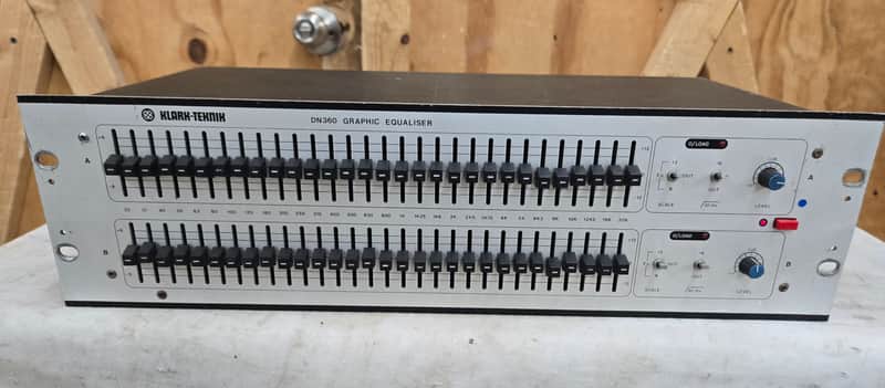 Klark Teknik DN360 2-Channel 31 Band Graphic Equalizer - Tested & Working #524 image 1