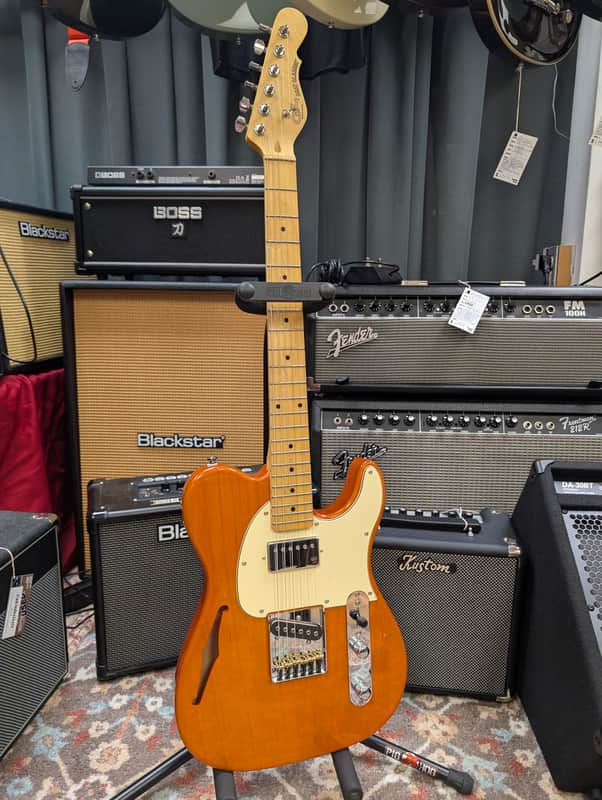 G&L Tribute Series ASAT Classic Bluesboy Semi-Hollow with Maple Fretboard 2026 - Clear Orange image 1