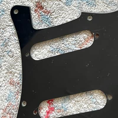 1973 1974 1975 1976 Fender Stratocaster guitar pickguard black image 2