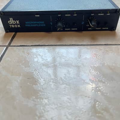 dbx 760X 2-Channel Microphone Preamplifier 1990s - Black image 1