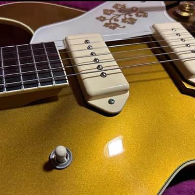 Vintage 1997 Gibson Custom Shop Historic 1952 ES-295 Bigsby Gold Scotty Moore Elvis Danny Gatton image 4