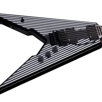 Wylde Audio Viking V Pinstripe FR Floyd Rose  Zakk Wylde V Shape Electric Guitar image 5