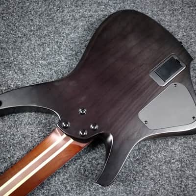 AGUDA Black hole 7 string Trans Black headless guitar image 8