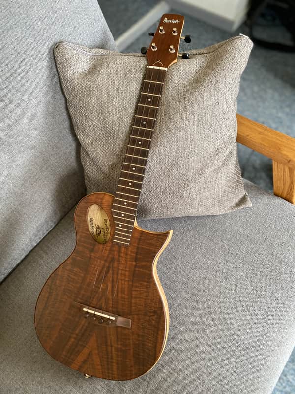 Pete Howlett Revelator Thinline Tenor Ukulele 2019 Natural image 1