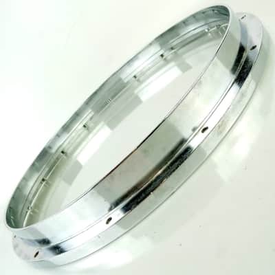 Yamaha 14"12-Lug Batter Snare Drum Rim/Hoop Die-Cast Aluminum Marching Japan 80s image 7