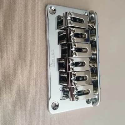 Chrome Ibanez Fixed Hard-Tail Bridge Fit Ibanez RG,Gio,RGA,Prestige,SA Series image 2