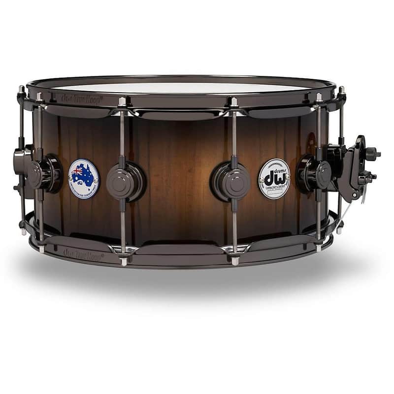 DW DREX6514SSNTZB Collector's Series Tasmanian 6.5x14" Snare Drum image 1