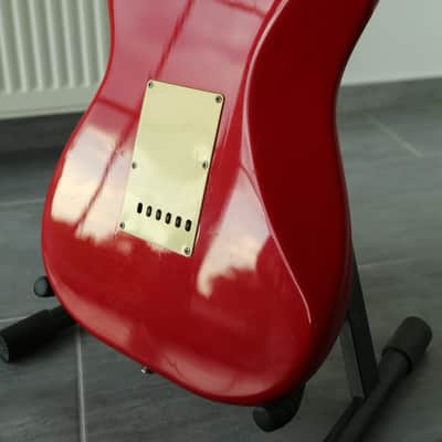 1984 Squier by Fender JV strat stratocaster MIJ Japan torino red image 10