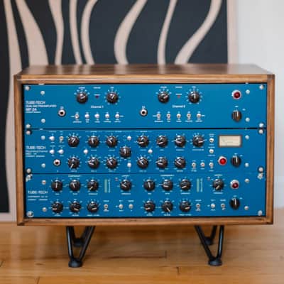Tube-Tech MEC 1A + MP 2A + LCA 2B Dual Channel Tube VCA Compressor + Rack imagen 4