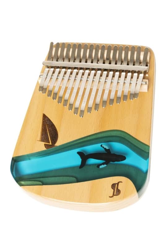 Stagg 17 Keys Professional Flat Base Kalimba, Ocean image 1