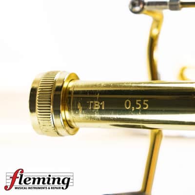 Adams Custom TB1 Professional Tenor Trombone - Two-Tone Rose Brass/Silver (Serial #055) image 15