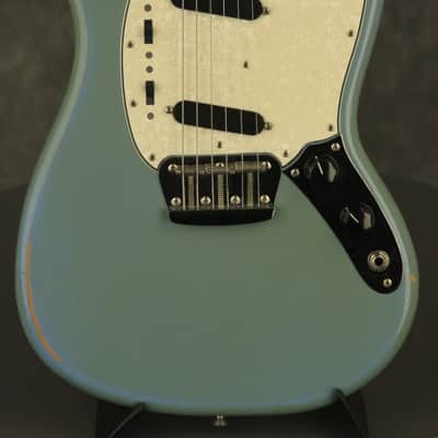 1964 Fender DUO-SONIC II Blue with '66 body CLAY DOTS + L-PLATE + '64 pickups image 1