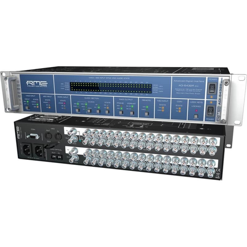RME ADI-6432R BNC Bidirectional 64-Channel MADI/AES Format Converter image 1