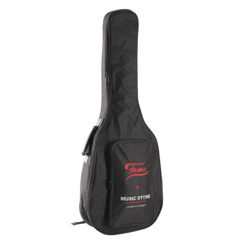 Fame Western Guitar Gigbag Basic Black/Red Logo - Bag for acoustic guitars image 1