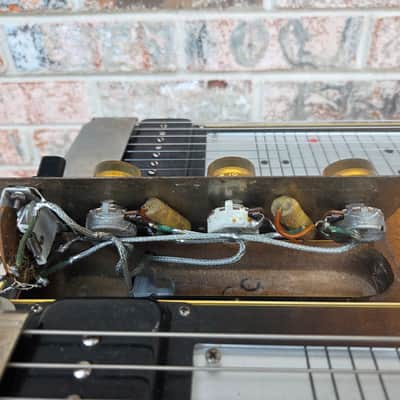 Vintage 1953 Gibson Grande Console Double Neck, Double Eight Steel Guitar w/ Original Legs, Hardshell Case! image 11