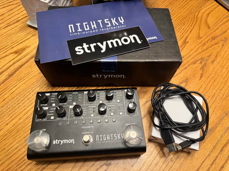 Strymon Midnight Edition NightSky Time-Warped Reverberator 2022 - Midnight Edition Dark Gray image 1