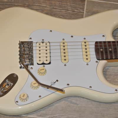 1980's Series 10 by Bently Stratocaster- HSS - White with Matching Head- Clean! image 2