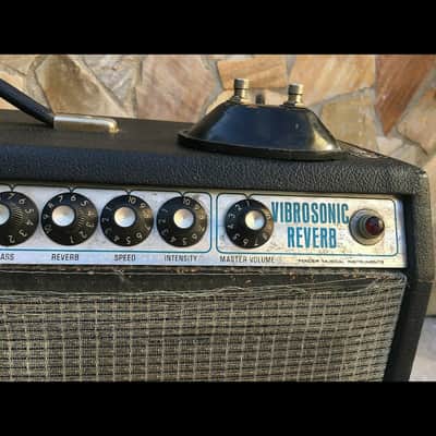 RIF 211 1973 Fender Vibrosonic Reverb Silverface Vintage Cerwin Vega 15" image 3