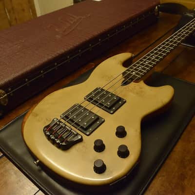 Wal Mk1 MkI Custom 1985  Bass Natural Canadian Maple Burl, Brazilian Mahogany image 1