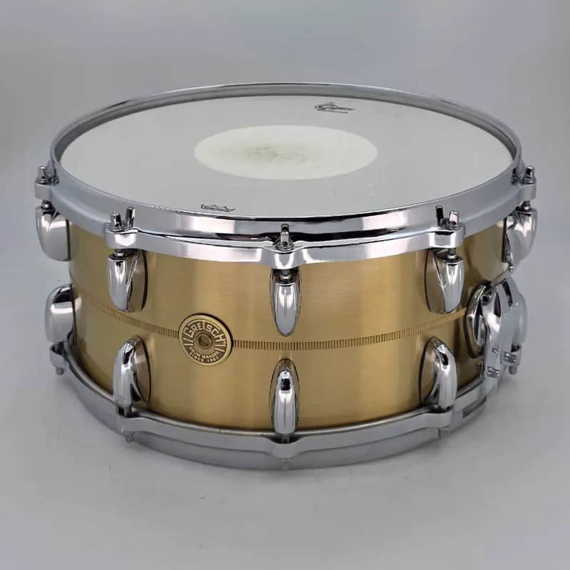 Used Gretsch G4169BBR USA Bell Brass Snare Drum 14x6.5 - Very Good image 1