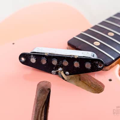 1960 Fender Telecaster Pre-CBS Vintage Guitar Slab Board Tahitian Coral w/ Case image 19