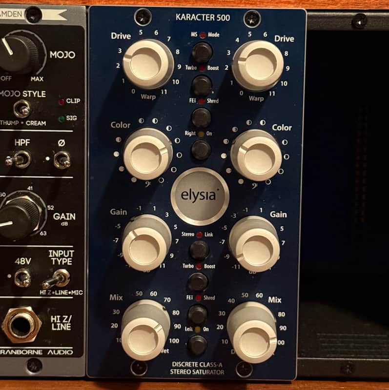 Elysia karacter 500 2-Channel 500 Series Saturator Module 2010s - Blue image 1