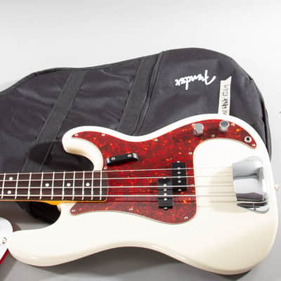 2019 Fender MIJ Japan Hama Okamoto Precision P Bass #4 Olympic White Gig Bag image 1