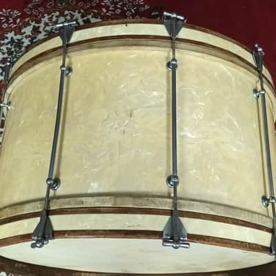 Vintage Frank Wolf 26″x14″ Bass Drum With In WMP – 1930s image 5