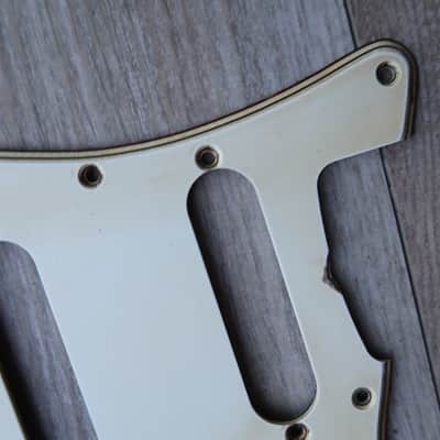 62 Fender Stratocaster Pickguard 11 hole Celluloid Vintage White / Cream USA vintage RI 60 61 image 3