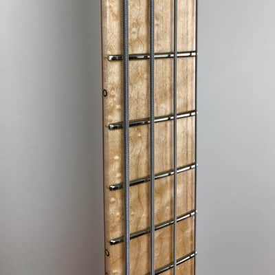 Brubaker NBS-4 "Lexa" Flame-Maple Top and Back, Birdseye Fingerboard image 4