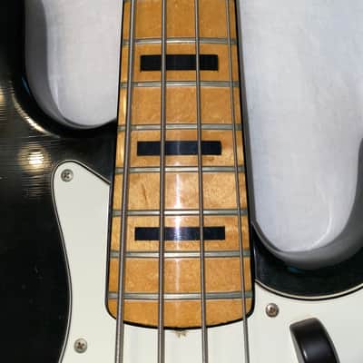 Fender Jazz Bass 1973 - Ebony w/Maple Neck & Black Blocks & OHSC image 4