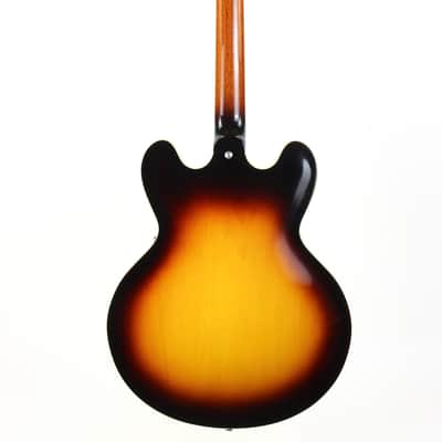 2013 Gibson Memphis ES-335 Dot Neck Sunburst Plain Top Semi Hollow Guitar w Original Case image 9
