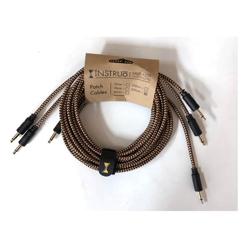 Instruo Eurorack Patch Cable (200cm * 3 Pack) image 1