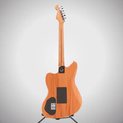 Fender Certified Pre-Owned American Acoustasonic Jazzmaster, Ocean Turquoise, Ebony Fingerboard (O10) (3213A) image 6