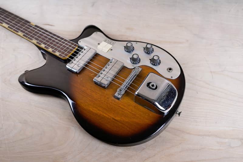 Teisco MJ-2L 1960's Sunburst Vintage Made in Japan MIJ w/ Bag | Reverb