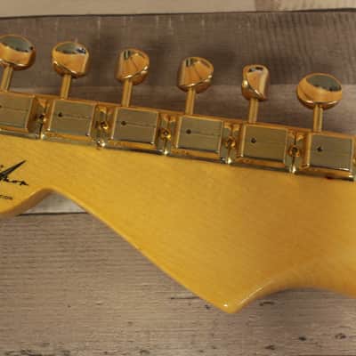 Fender Custom Shop LTD 70th Anniversary 1954 Hardtail Stratocaster DLX Closet Classic - Super/Super Faded Aged Shell Pink image 9