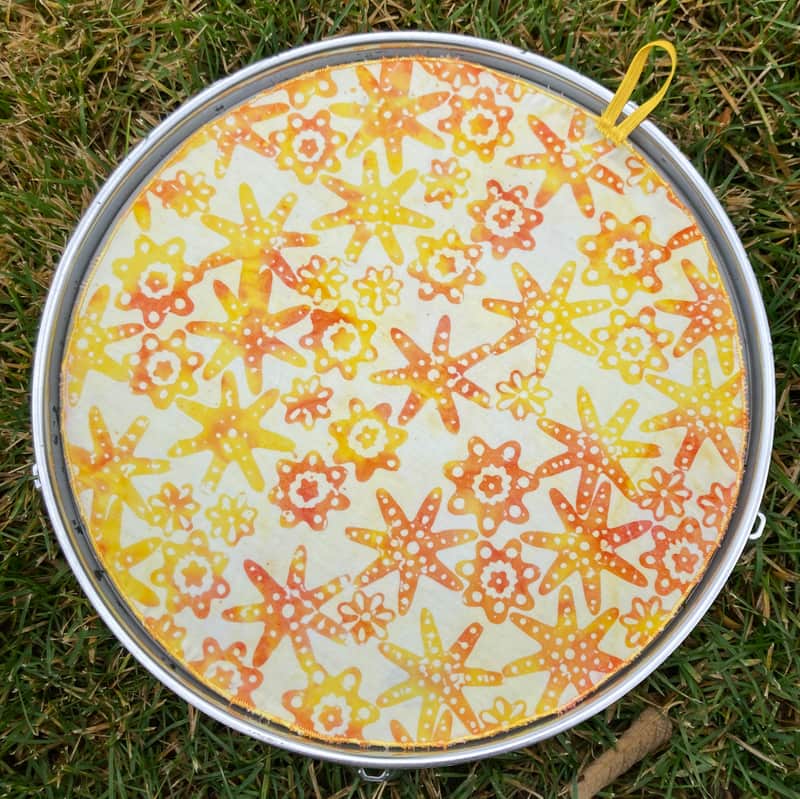 12" single layer Drum Bunny cloth drum cover - dampener - partial mute - compare to Drum Tortillas - Quesadilla - Big Fat Snare image 1