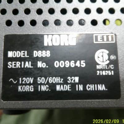 Korg D888 8-Track Digital Recording Studio 2000s - Black image 22