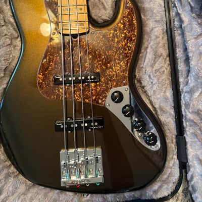 Fender American Ultra Jazz Bass with Maple Fretboard 2019 - Present - Texas Tea image 10