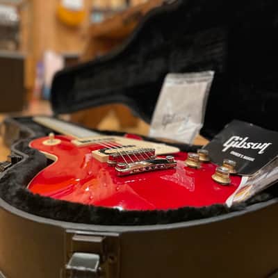 2021 Gibson Les Paul Classic HH Electric Guitar in Transparent Red w/ Gibson OHSC image 24