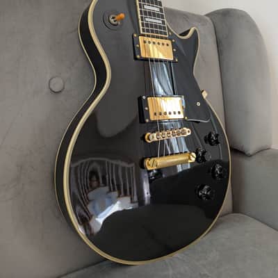 Burny Les Paul Custom 1987 - Black (Made in Japan) image 4