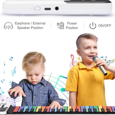 POGOLAB 49 Key Digital Electric Foldable Piano Roll Up Keyboard Rechargeable image 7