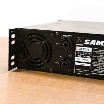 Samson SX1200 2-Channel Rack-Mount Power Amplifier CG010UT image 9
