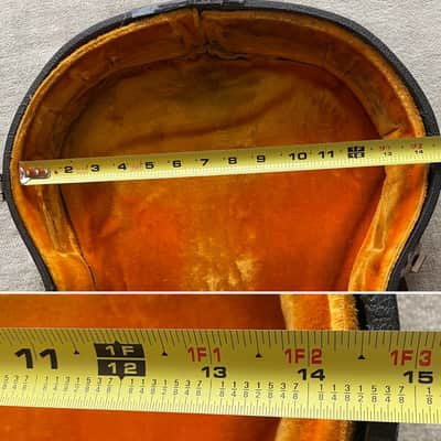 Vintage 1960’s-1970’s Gibson Hardshell EB Bass Case Made in USA Yellow Gold Interior - TLC image 21