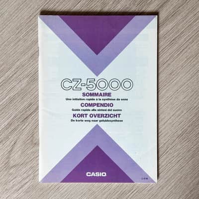Casio CZ-5000 // Summary Manual // FRENCH + SPANISH + DUTCH