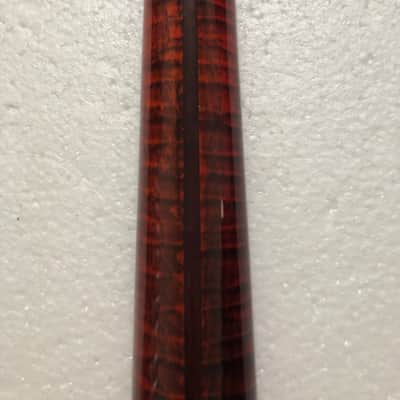 Left Handed Glossy Tiger Maple Guitar Strat Style Neck image 10