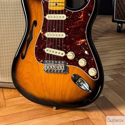 2018 Eric Johnson Signature Stratocaster Thinline Sunburst image 3