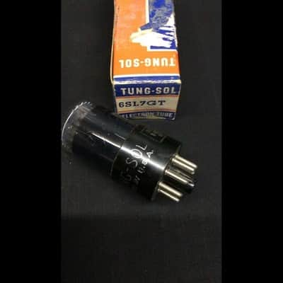 NOS NIB TUNG SOL 6SL7GT Black Glass Black Plate Premium Audio VACUUM TUBE K.9708 image 1