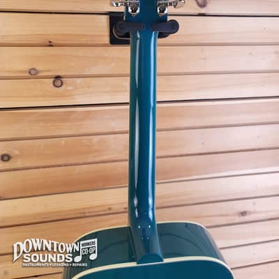 Gibson Hummingbird Standard Acoustic/Electric Guitar with Gibson Hard Case - Translucent Teal image 5