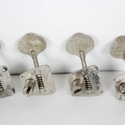 1968-1972 Vintage Fender Jazz/Telecaster/Precision Bass PBass ~NICKEL TUNERS~ Set 1969,1970,1971 image 6